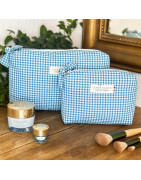 Vichy bleu cyan S