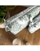 Toile de jouy vert M