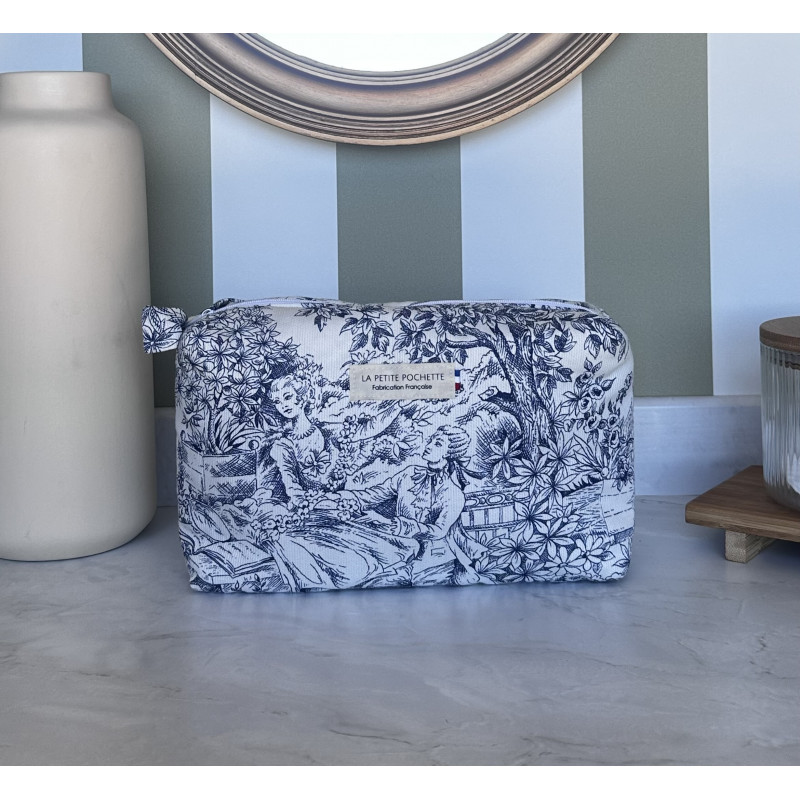 Toile de jouy bleu M Toile de jouy bleu M