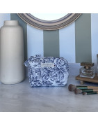 Toile de jouy bleu S