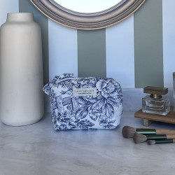 Toile de jouy bleu S