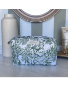 Toile de jouy vert M