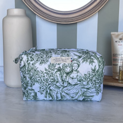 Toile de jouy vert M