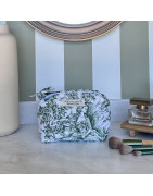 Toile de jouy vert S